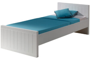 Bílá dřevěná postel Vipack Robin 90 x 200 cm