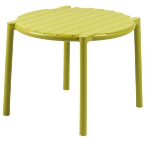 Nardi Žlutozelený plastový zahradní stolek Doga 50 cm