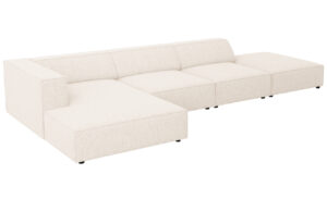 Světle béžová čalouněná rohová pohovka Cosmopolitan Design Arendal 341 cm